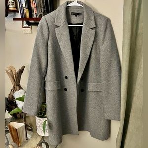 Zara Wool Blend Double Breasted Coat